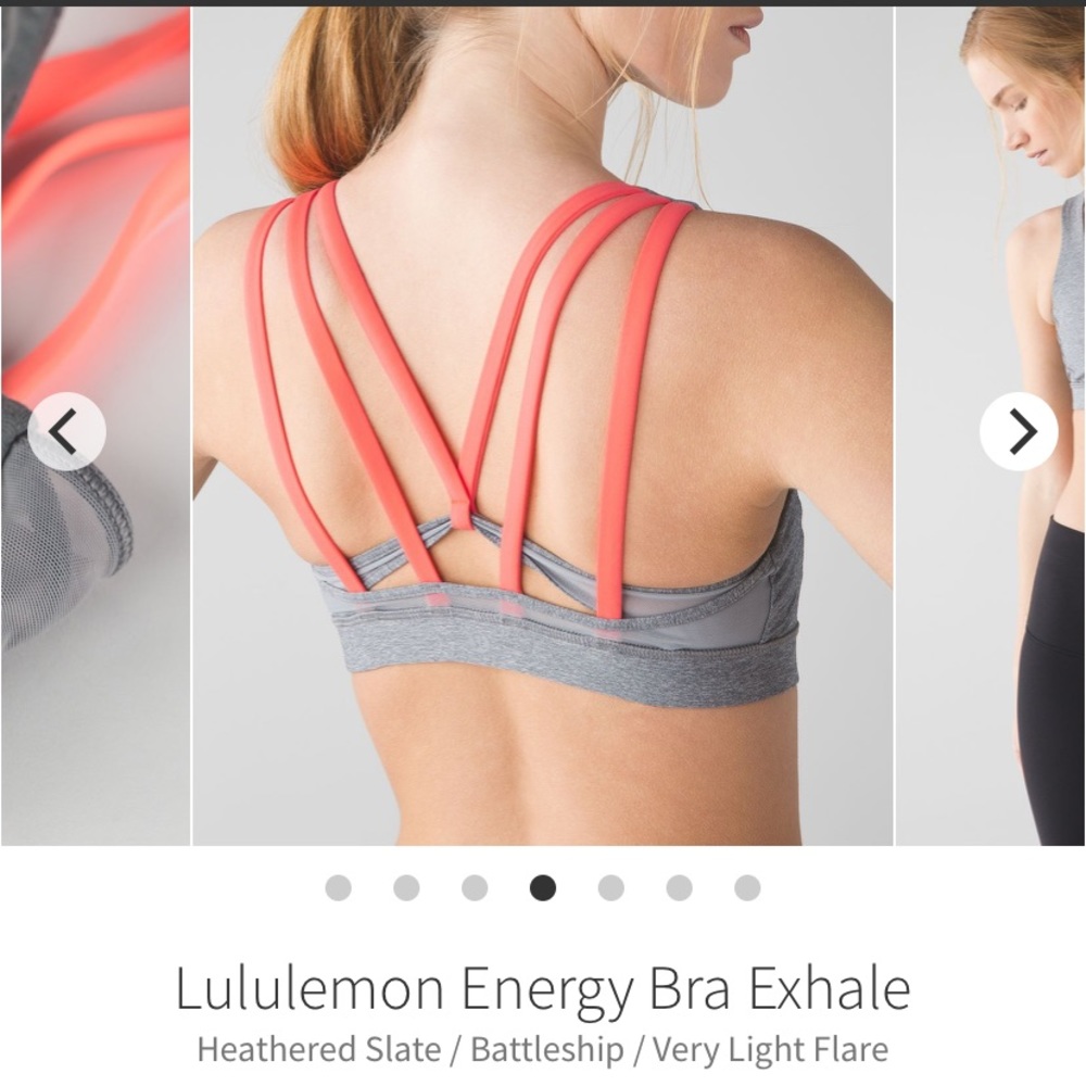 Lululemon Energy Bra Exhale size 8